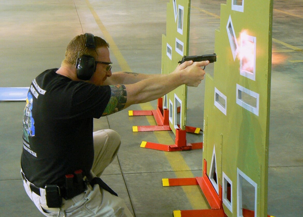 Firearms training at the range